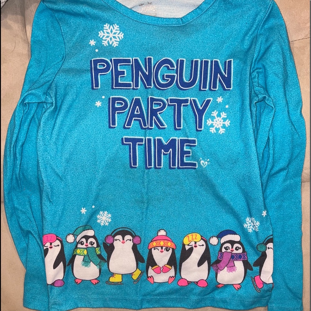 Justice Penguin Pajamas size 8 Girls